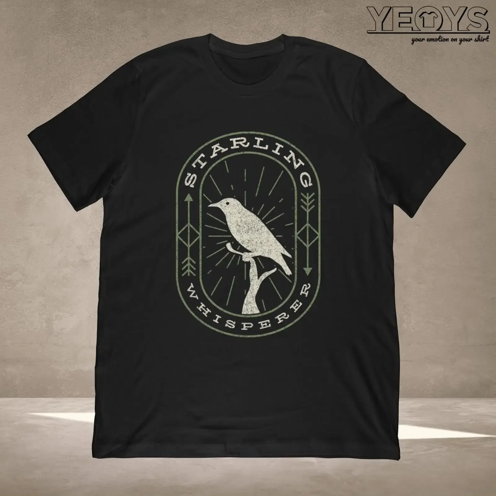 Starling Whisperer T Shirt Funny Birding for Birdwatcher Ornithologist Mug vintage Washed Casual Stretched Soft Versatile