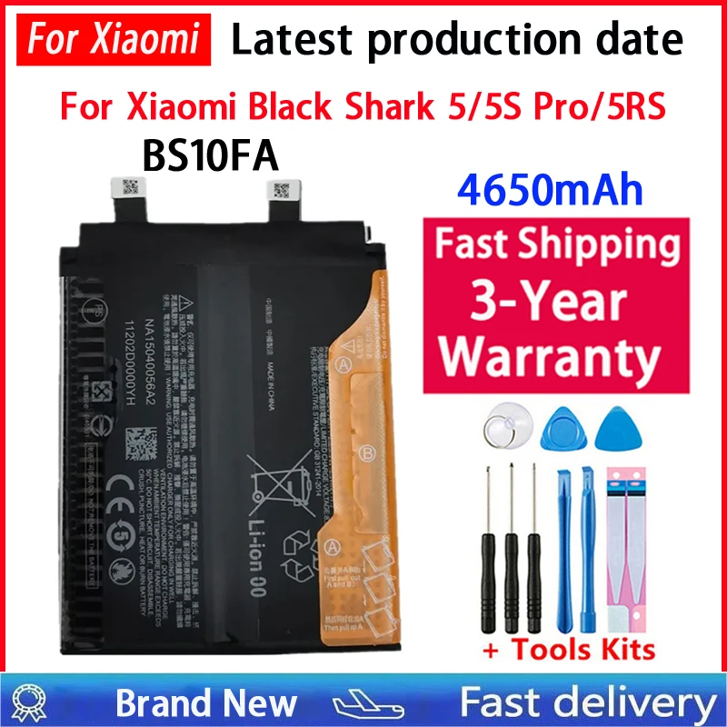 Wysokiej jakości bateria BS03FA BS05FA BS08FA BS10FA BS06FA do telefonu Xiaomi Black Shark BlackShark 2 3 3S 4 4S 5 Pro 5RS — zdjęcie produktu 4