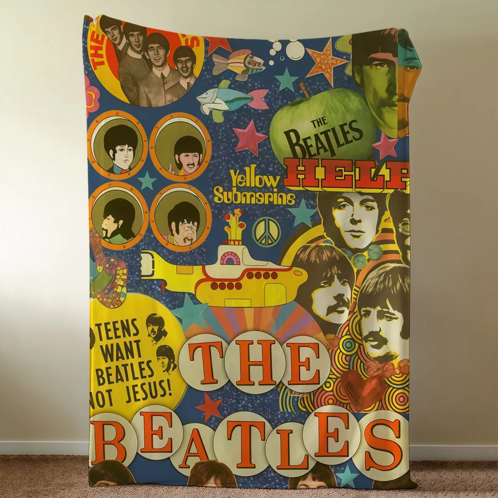 Album The Blanket Throw Super Cosy Plush B-Beatles-ES Living Room Sofa Couch Childish Birthday Gifts