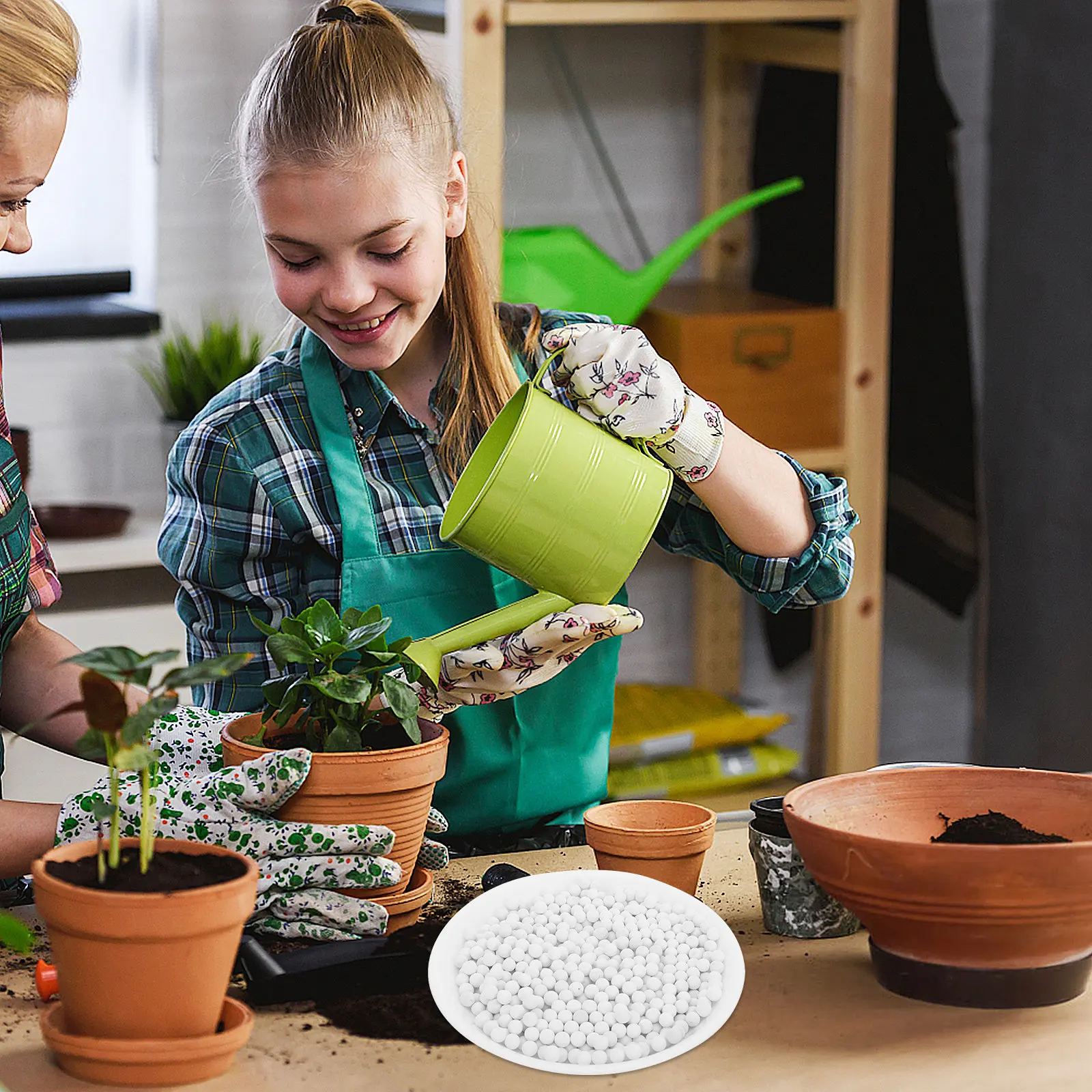 

2 упаковки натурального керамзита с отрицательными ионами для аэрации корневой системы растений, удержания воды, улучшения поверхности цветочных горшков, для выращивания без почвы