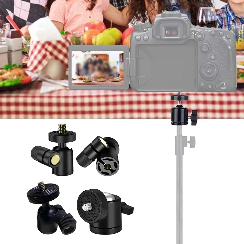 アングルボールヘッドマウント,1,4ネジ,DSLRカメラおよびさまざまなデバイス用,三脚,クラウド,プラットフォーム交換部品