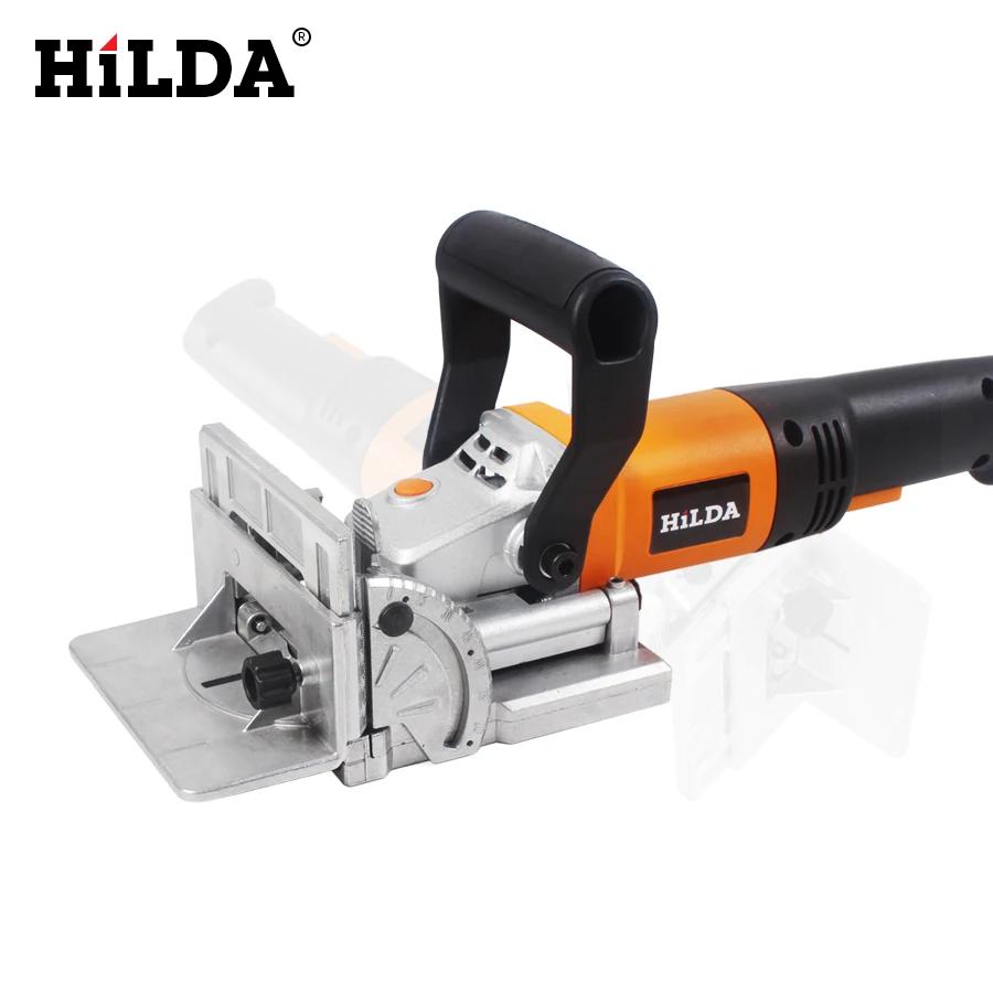 HILDA 760W Biscuit Jointer Electric Tool Woodworking Tenoning Machine Biscuit Machine Puzzle Machine Groover Copper Motor