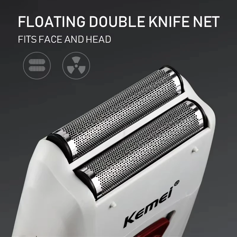 Kemei KM-3382 Rechargeable Electric Shaver USB Charging Razor Reciprocating Beard Trimmer Men's Shaving Machine