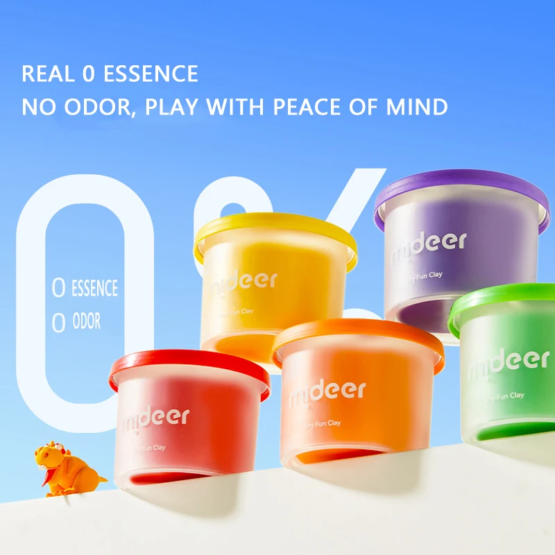 미디어 24/36색 에어리 펀 클레이 창의적인 초경량 클레이 무향 플레이 도우 어린이 교육용 장난감 3세 이상