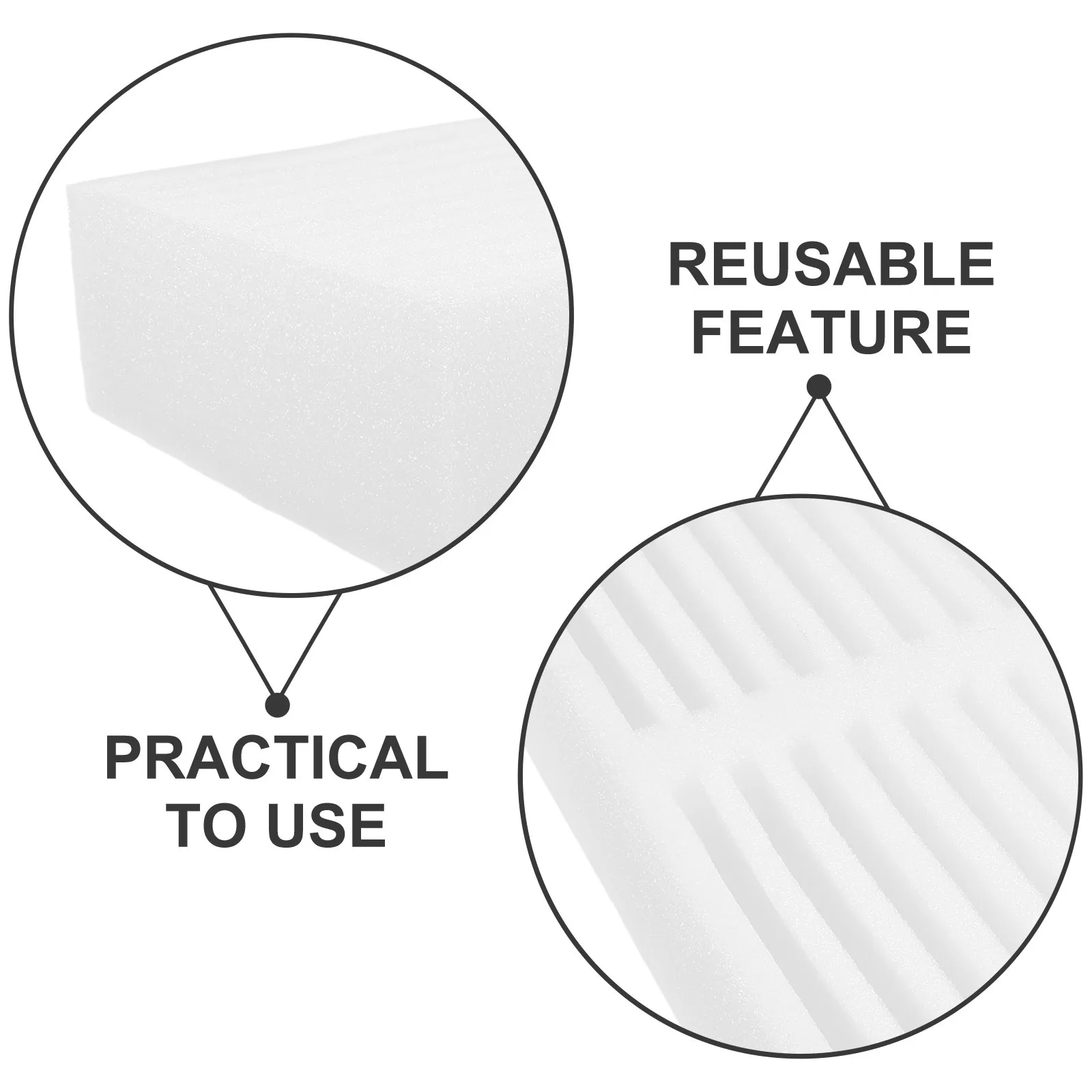 Large White Foam Cushion Pads 20 Phone Slots Cuttable Foam Padding Phone Packing Shipping Inserts for Delicate Items