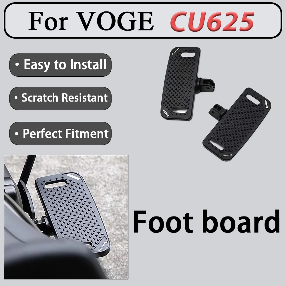 For VOGE CU625 Enlarged Anti-Slip Pedals Anodized Rust-Proof Treatment Mud And Water Erosion Resistant for Long-Term Use