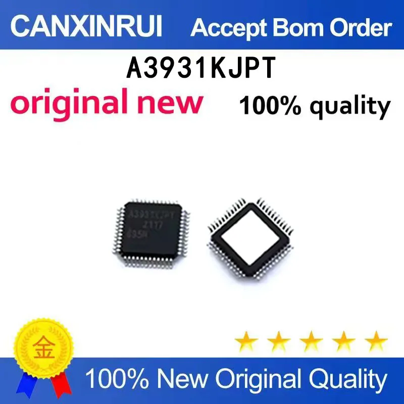 (5pcs-100pcs）New stock A3931KJPTR-T A3931KJPT A3931 QFP48