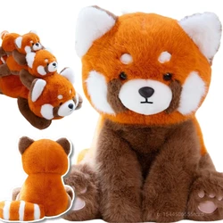23-60cm Simulation High Quality Raccoon Plush Doll Pillow Sitting Raccoon Red Panda Animal Plush Toy Gift For Boys And Girls
