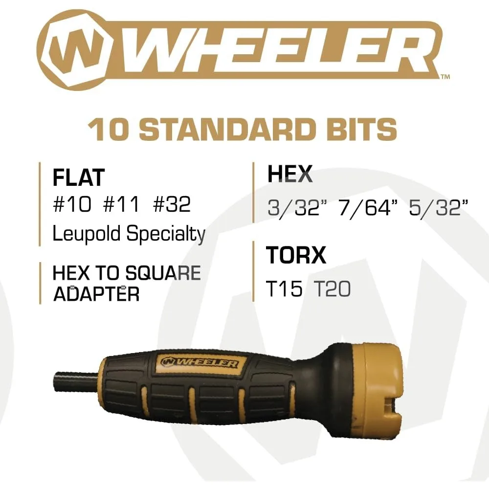 Llave dinamométrica digital con pantalla LCD para un mantenimiento preciso de armas de fuego y observación con puntas intercambiables