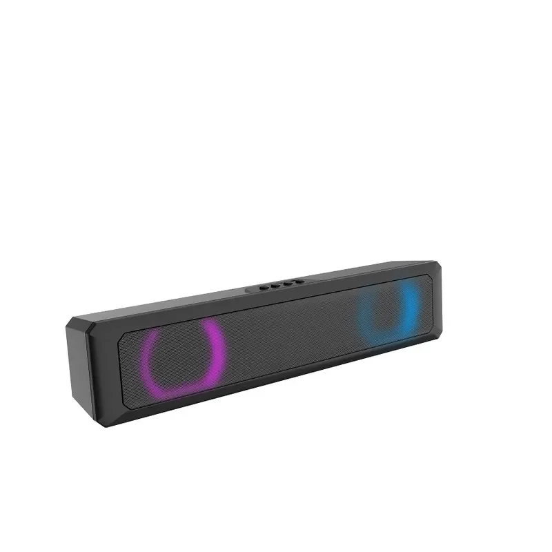 A4 Bluetooth Speaker with RGB Lights for Home Office Bedroom Stereo Sound and Vibrant Color Effects