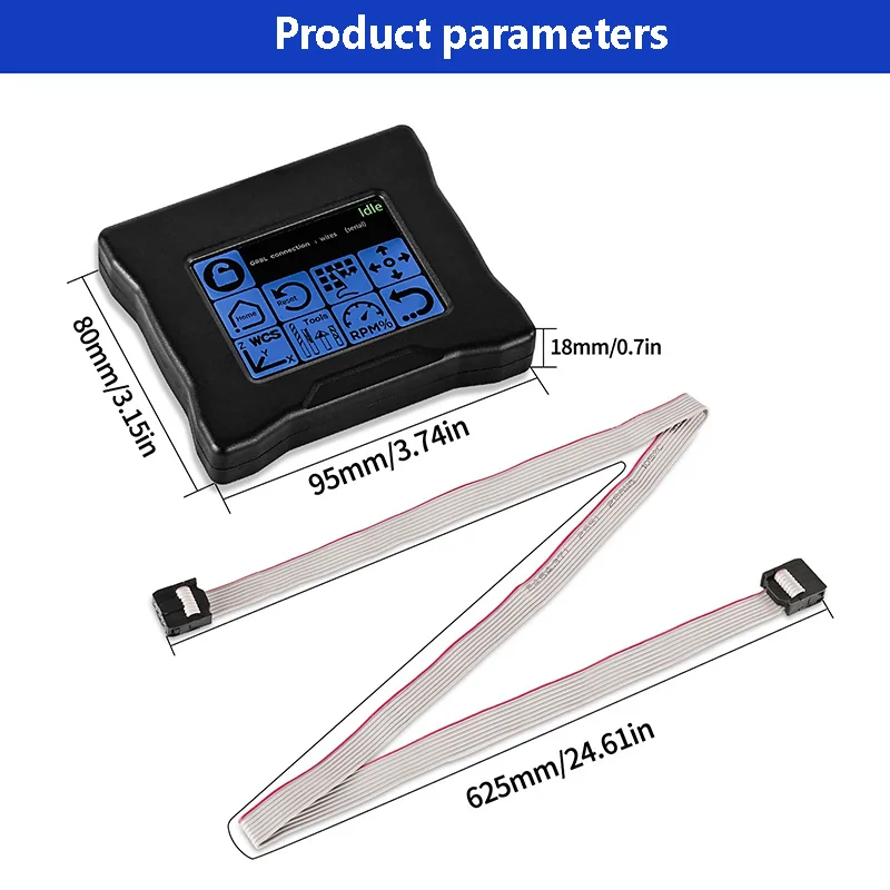 Imagem -06 - Controlador Offline Touchscreen Cnc Controle Offline Grbl para Fresadora Tela Tft 3018 3018 Pro 3020 4550