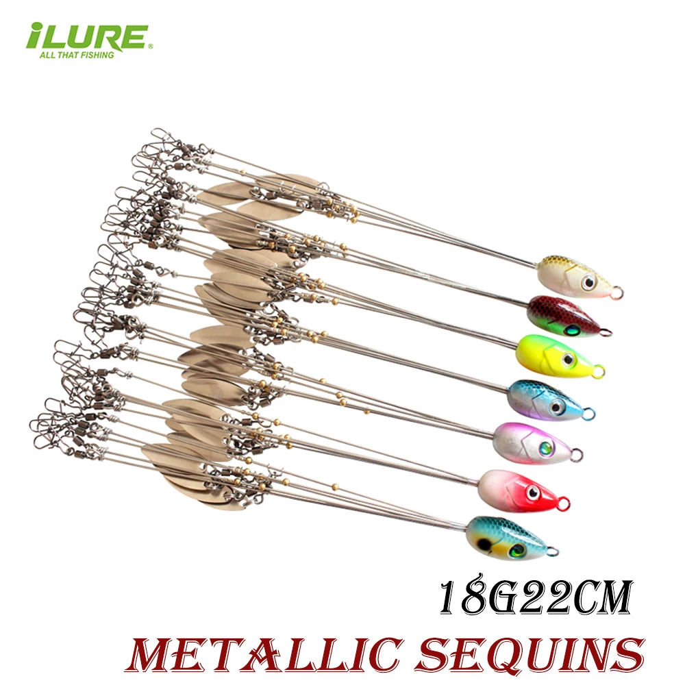 

ILURE 5 Arms Alabama Fishing Group Lure Sequins Spinner Bait Attack Fishing Group Umbrella Rig Head Ultralight Wicker Blade