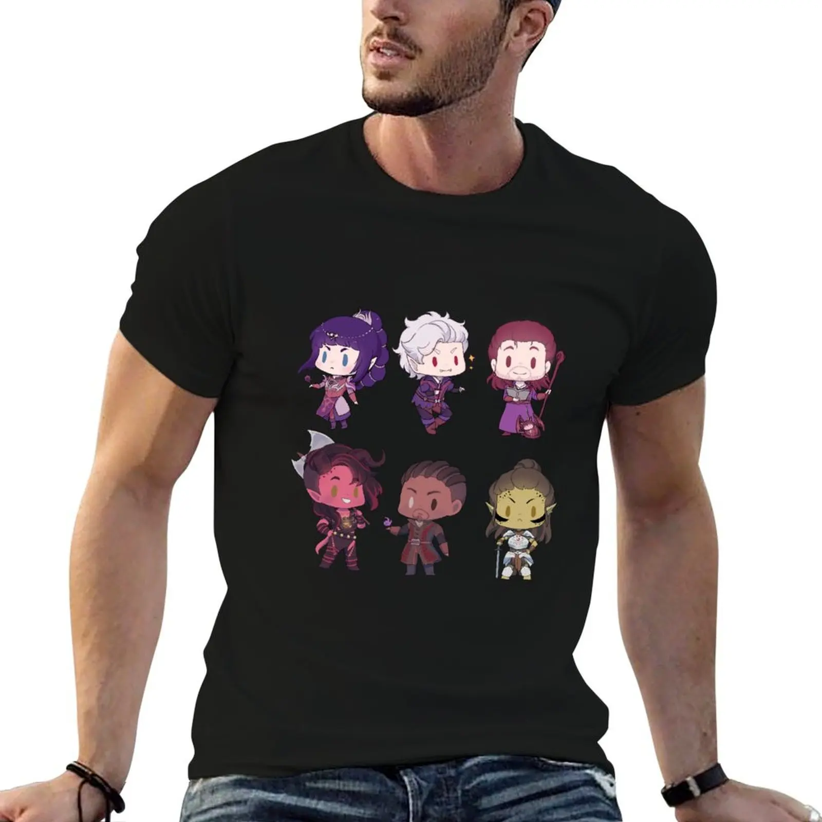 BG3 Companions T-Shirt Sweat Absorbing Sports Tee Shirt