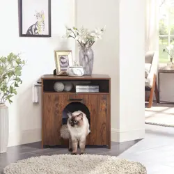 Woden-caja de arena oculta para mascotas, aparador de diseño moderno, muebles para el hogar