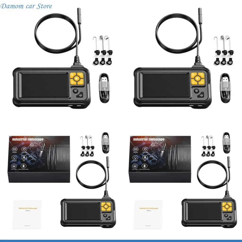 

A2UC Водонепроницаемые портативные портативные борископа 8 светодиодные освещения 4,3 дюйма ЖК -дисплея Проверка коррозии труб.