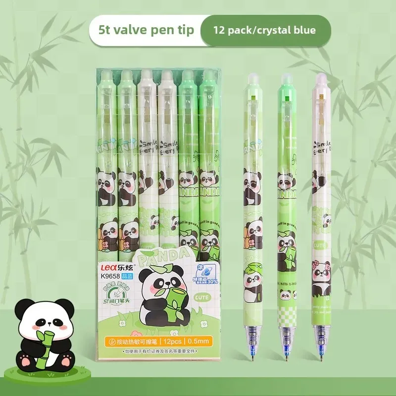 NEW Press Erasable Gel Pens Refills Set 0.5 Mm Fine Point black Gel Pen for Writing Stationery Office School Supplies