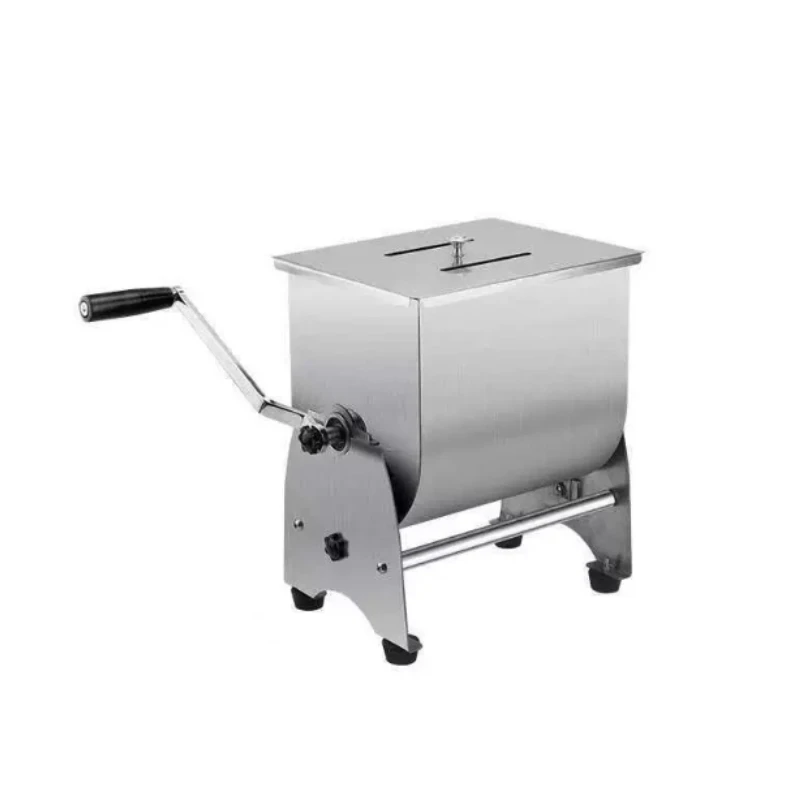 10KG Capacity Tilt Tank Manual Meat Mixers Side-turn dough mixer Manual dough mixer Stainless steel food mixer