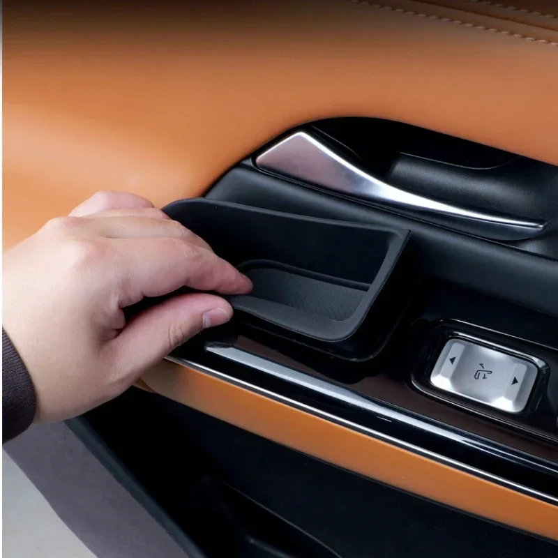 

For Xpeng G9 Door Storage Box Special Interior Armrest Storage Box Door Handle Door Slot Garbage Modification Auto Accessories