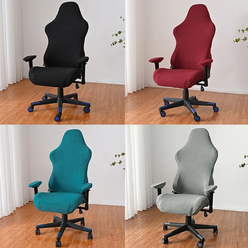 

Spandex Corn Velvet Office Gaming Chair Covers Home Stretch Armchair Seat Cover Rotating Computer Chair Seat Slipcovers