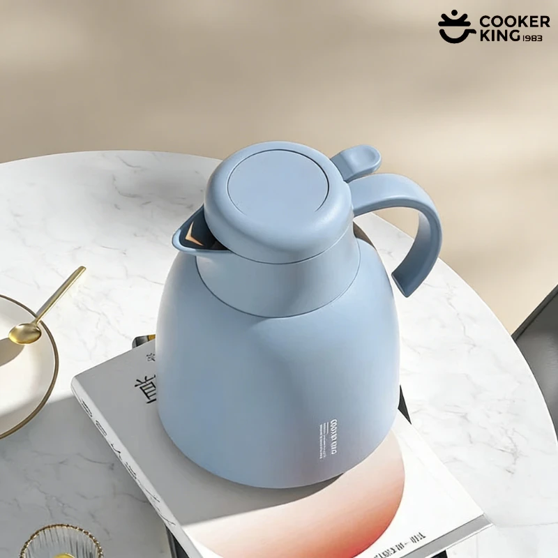 COOKER KING 1.5L grande capacité Portable Thermos tasse cafetière bouilloire d'eau chaude tasse à café ménage Thermos tasse d'eau chaude