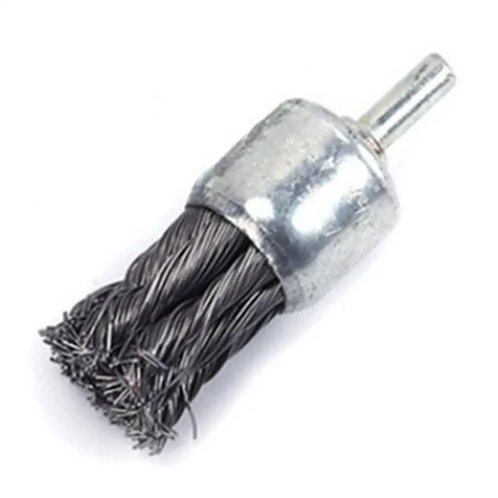 Carbon Knot Wire End Brush High Impact Rust Cleaning Tool for Drill Polishing Stainless Surface