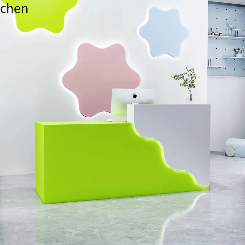 

ZML checkout page Small simple modern paint bright training bar front desk