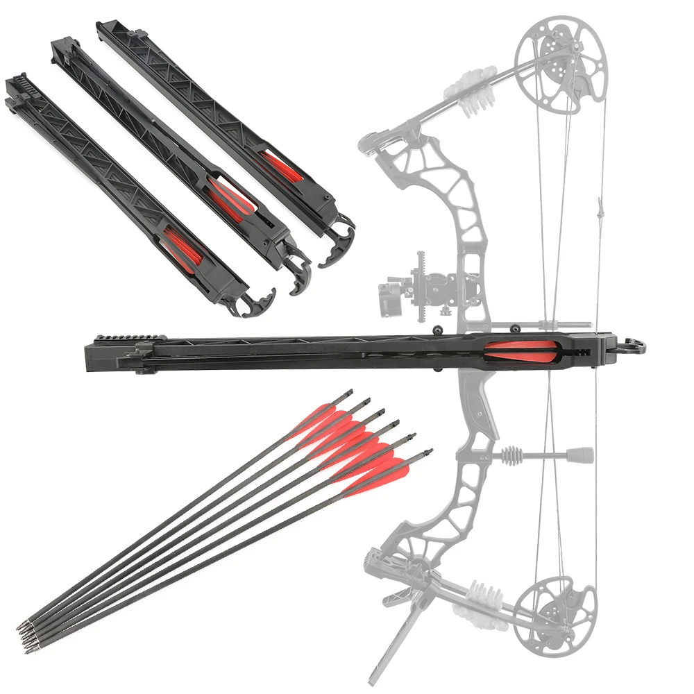 Archery Launching Orbital with Pure Carbon Fibre Arrow for Bow Outdoor Shooting Track Launcher Auxiliary Hunting Target Practice