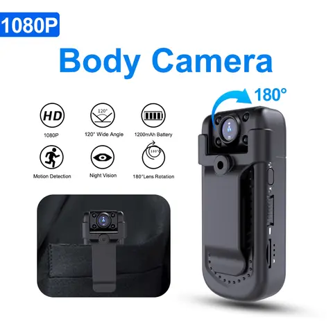 lnhaa MD36 HD 1080P 바디 카메라 미니 카메라 마이크로 캠 모션 감지 스냅샷 루프 녹화 캠코더