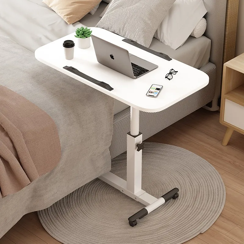 Newly Upgraded Simple Folding Table Movable Reinforced Stable Bedside Table Lifting Computer Desk