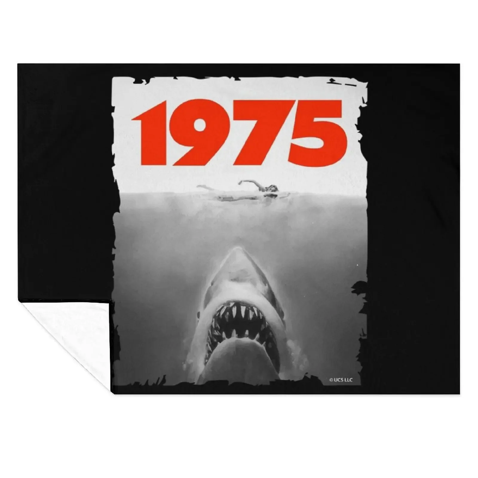 

Jaws 1975 fan art Throw Blanket Moving Furrys sofa bed Summer Blankets