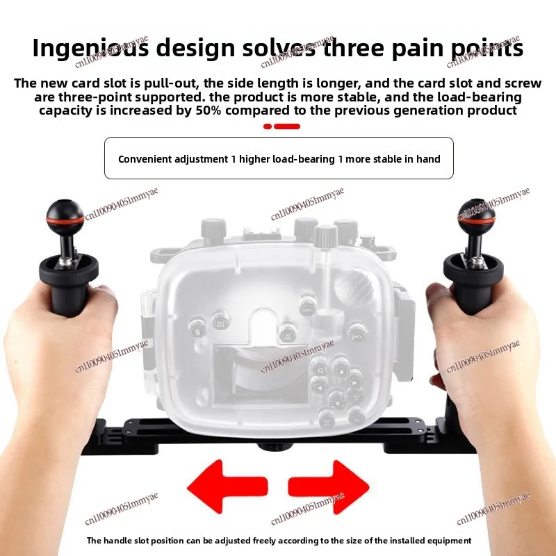 مقبض بلاستيكي معدني قوس الغوص في أعماق البحار مضاد للصدأ SLR كاميرا عمل واحدة صغيرة ملحقات التصوير تحت الماء #4