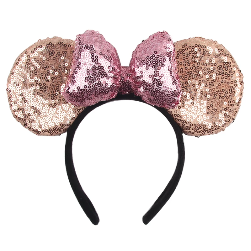 1 Stück Mausohren-Stirnband für Mädchen und Kinder, 10,2 cm, gepunktete Schleife, Haarband, Urlaub, Party, Reisen, DIY-Haarschmuck