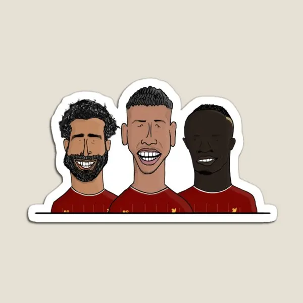 Mohamed Salah Roberto Firmino Sadio Ma  Magnet Decor  Colorful Stickers Baby Toy for Fridge Organizer Children Home Kids Funny