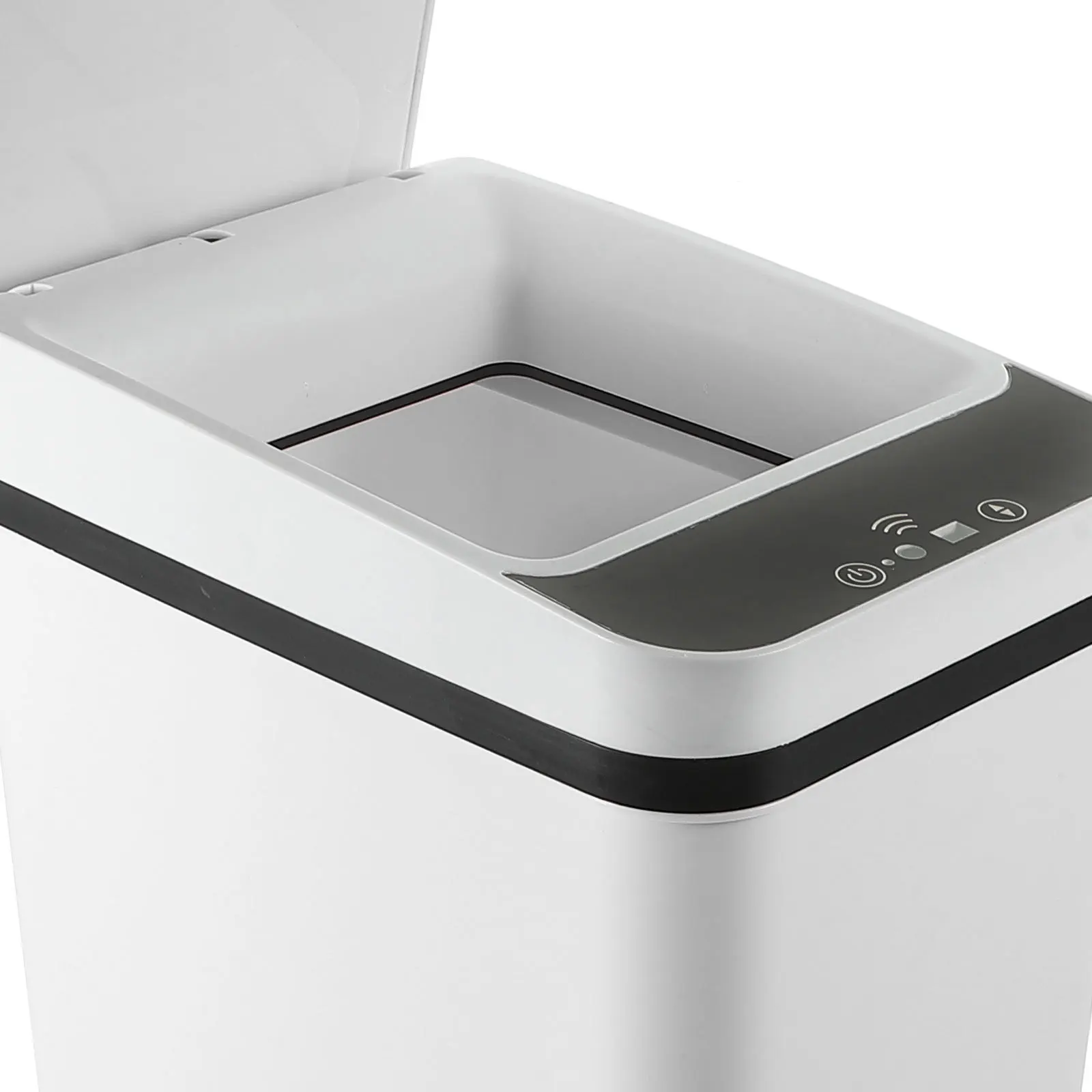 

Smart Induction Trash Can Large Capacity Automatic Flip Waste Bin Infrared Sensor Bathroom Kitchen Office Garbage Storage