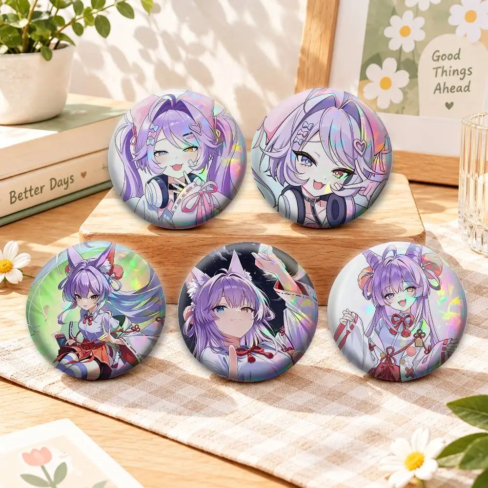 Virtual Singer Tenko S-Shibuki  Badges Creative Tinplate Button PinsBrooch Badge Clothes Backpack