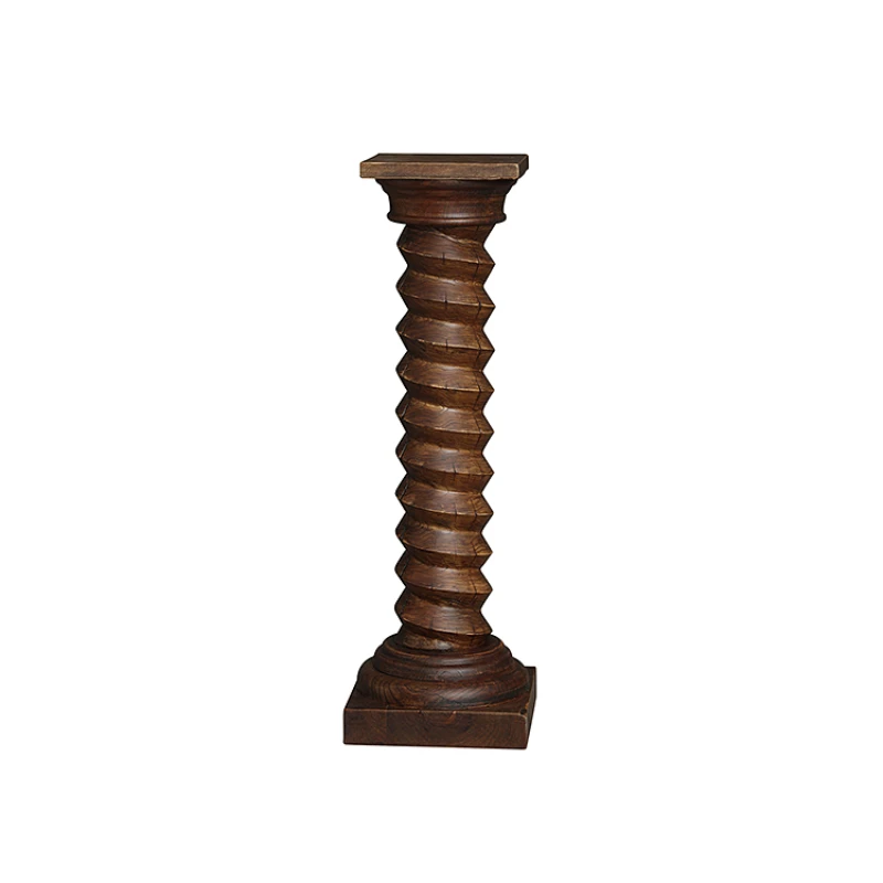 

Spiral Wooden Base Charles French Sculpture Mainstay Landing