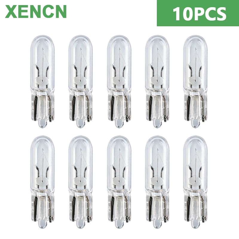 10 pcs XENCN T5 W1.2W Car Interior Light Standard Tail Lamps Stop Light OEM Auto Door Bulb 12V 1.2W 2721 Original