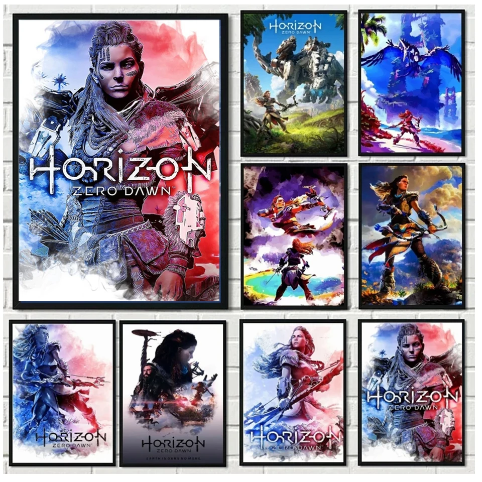 5D DIY Diamond Painting kits Horizon Zero Dawn Game Full Square Round Diamond Mosaic Embroidery gift wall art Home Decor