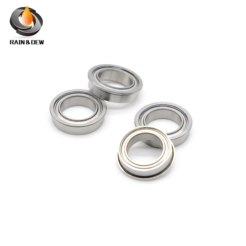 

F6701ZZ Flange Bearing 12*18*4 mm 10PCS Double Shielded Deep Groove Flanged F6701 Z ZZ Ball Bearings F6701Z