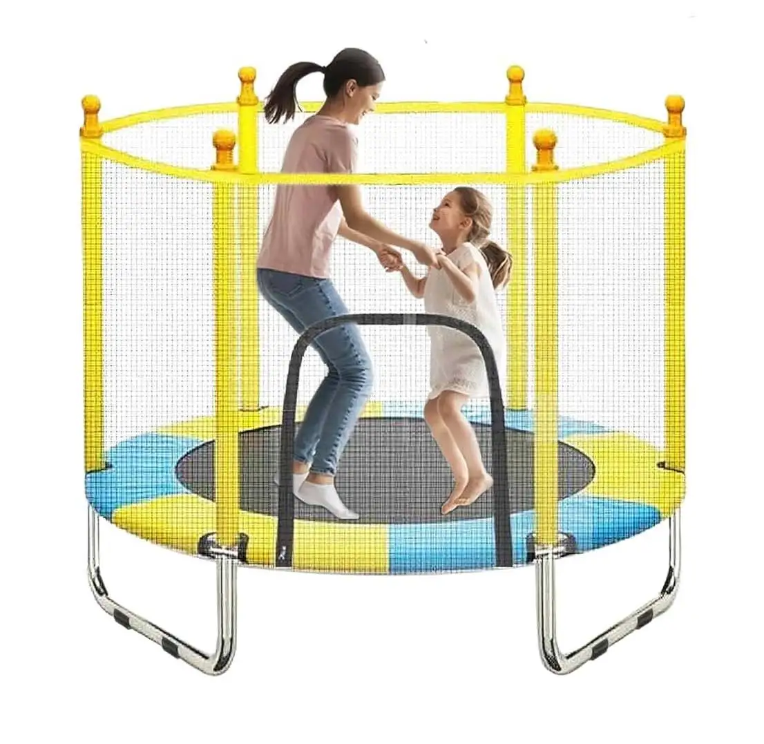 

Indoor Home Mini Bungee Trampoline with Safety Net for Kids Round Home Playground Item for Boys and Girls