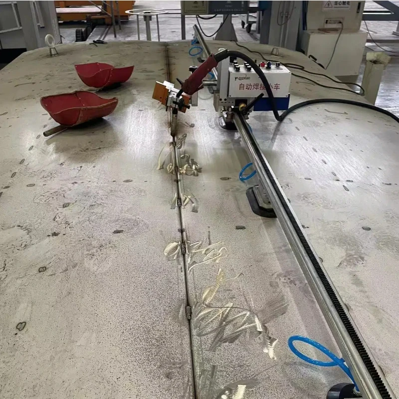 KA-HE8 Electric Automatic Welding Portable Steel Welding Orbit Oscillating Track Magnet Pinion Drive Tractor Efficiency