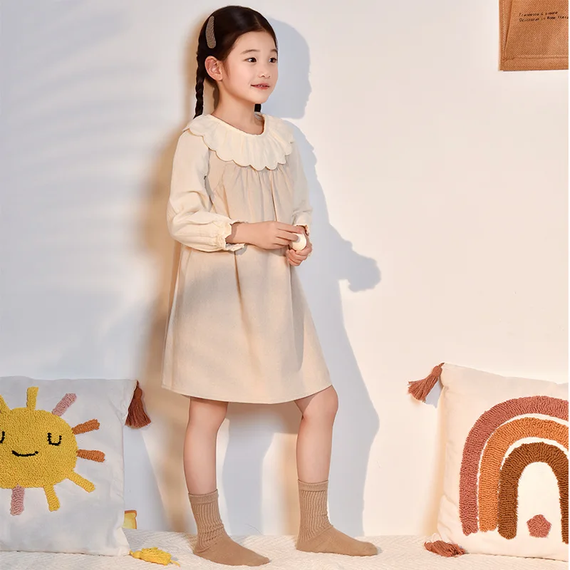 Girls Clothing Vest Dress Children A-line Suspender Dress Layered Forest Style Spring and Summer Sleeveless Suspender Dress