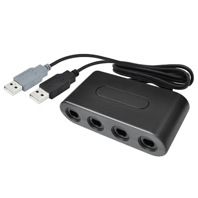 A55T 2X 4 Ports Game Converter For Gamecube GC Controller USB Adapter For Nintend Switch NGC/Wii U/PC Controller Adapter