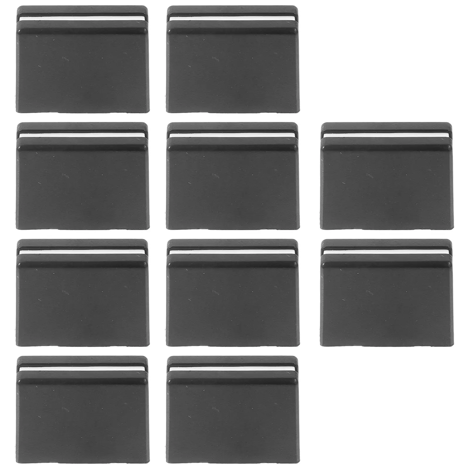 

10pcs Black Caps Slider Knobs 4mm Inner Hole DJ Mixer Console Caps For Mixer ABS Material Durable Sleek Design