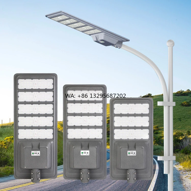 Пульт дистанционного управления с высоким люменом IP65 300 Вт, 400 Вт, 500 Вт, мощность 6 В, панель 3,2 В, 35 Ач, 40 Ач, 45 Ач, аккумулятор, алюминиевый ПК, светодиодный солнечный уличный фонарь