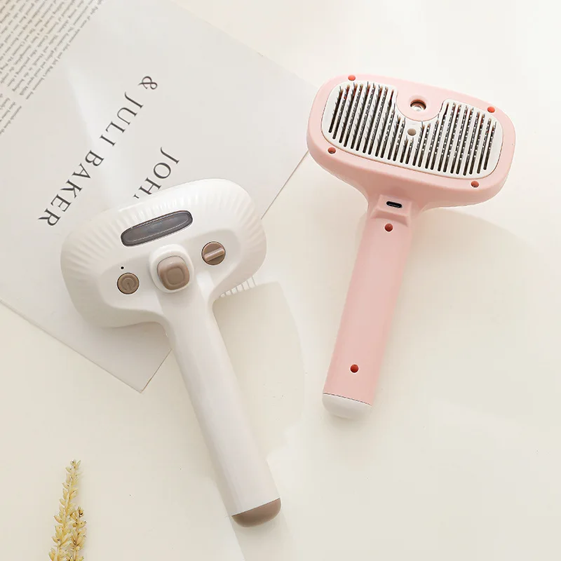 Игольная расческа-распылитель, щетка для удаления плавающих волос и пухлых волос, расческа для домашних животных, массажная расческа для собак, кошек, шерсть домашних животных, вытягивание открытых