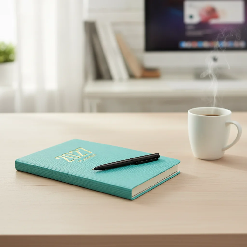 High Quality A7 2027 Agenda Book Pocket with Calendar Appointment Book To Do List English Notepad Students