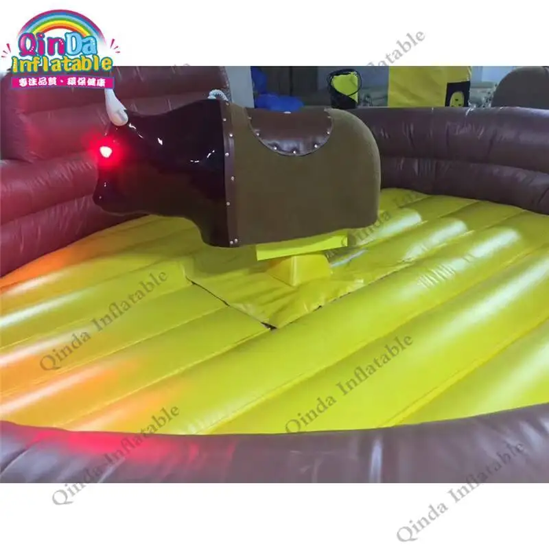Juegos inflables comerciales para niños y adultos, emocionantes al aire libre, toro mecánico a la venta, juego deportivo Rodeo Ride Bull