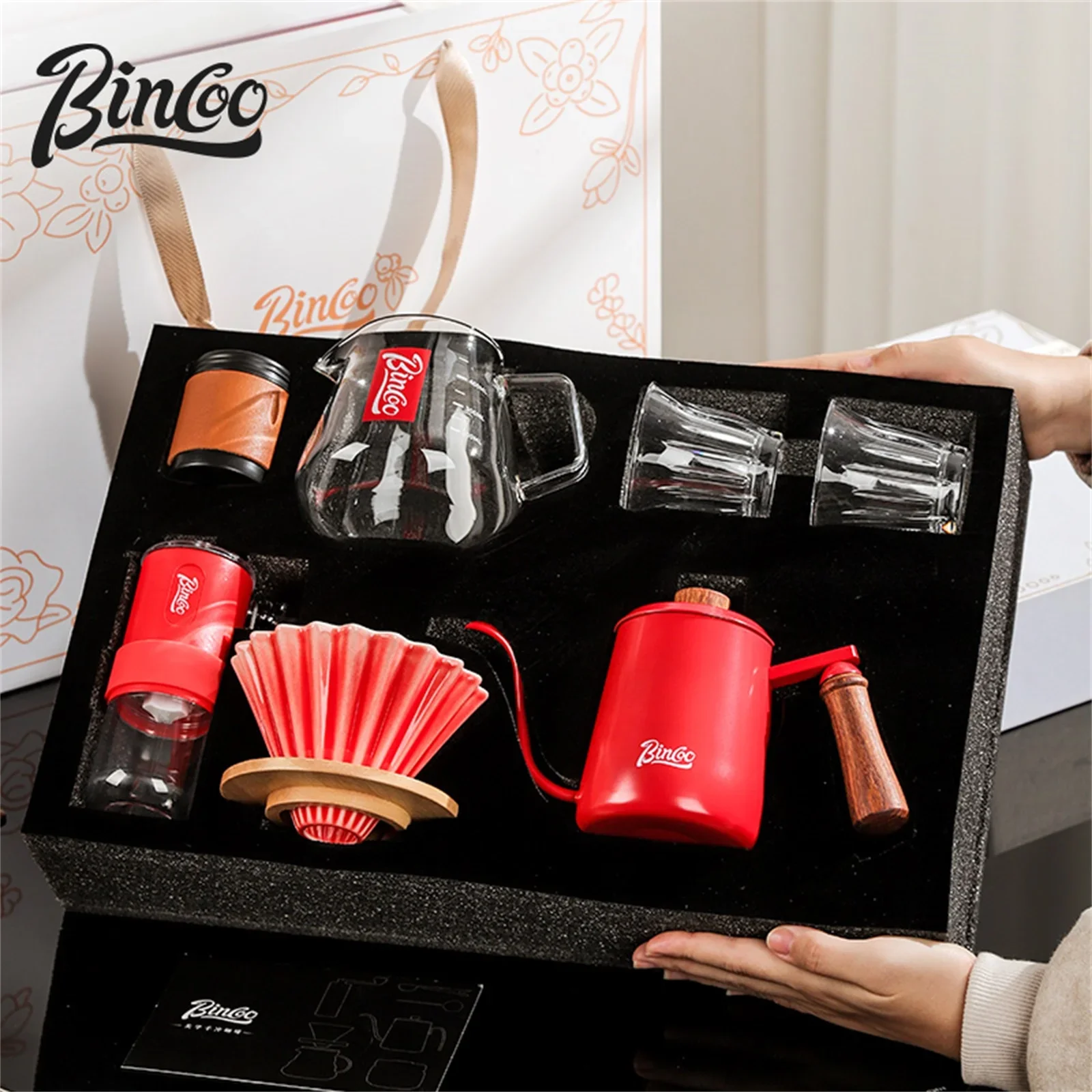 

Кофейник Bincoo ручной работы, керамическая чашка с фильтром, горшок для совместного использования, подарочный набор для кофе ручной работы, домашние кухонные аксессуары для бариста