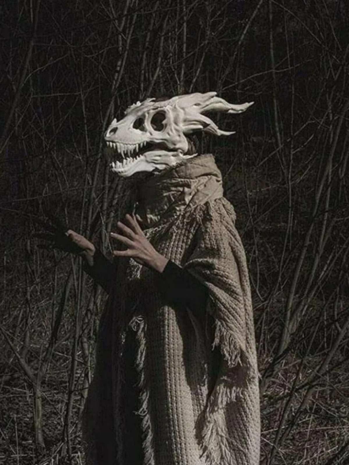 

Маска-шлем Дракона с подвижным черепом, повязка на голову в виде скелета динозавра Ктулху, полнолицевой костюм на Хэллоуин для взрослых